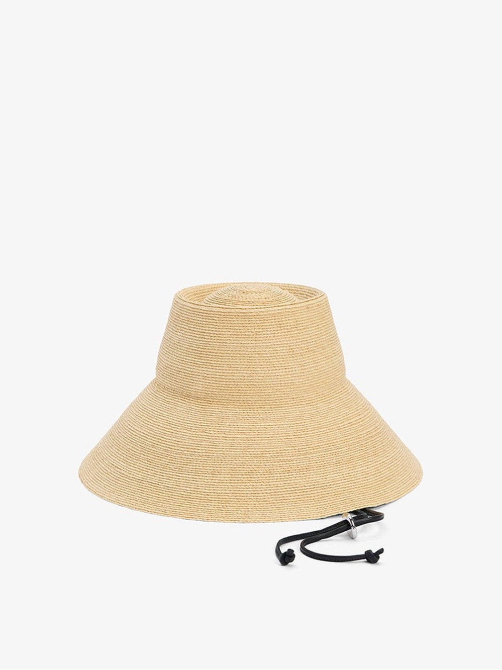 Janessa Leone Suni Wide-Brim Straw Visor Hat in Natural